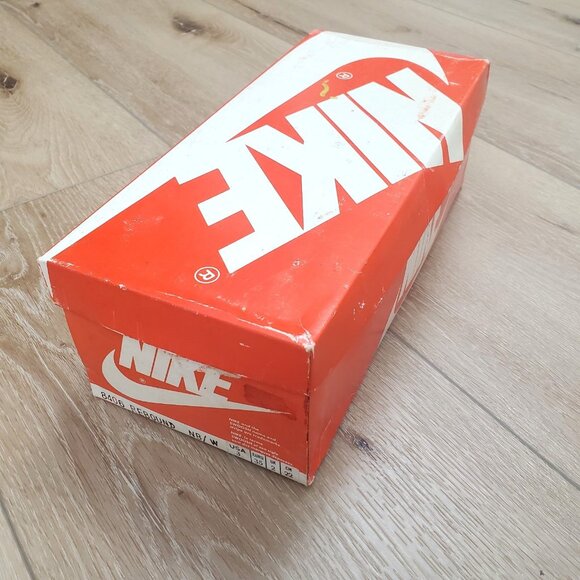Vintage 1984 Nike Rebound Shoe Box ONLY Orange White Swoosh Retro READ 80s 8406 - Picture 1 of 15